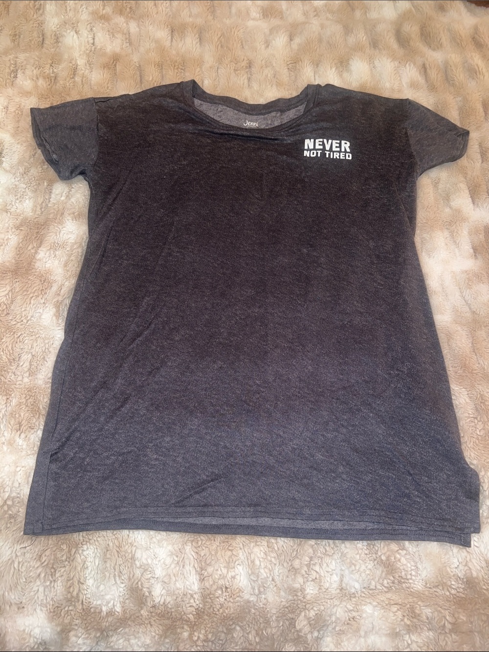 Never Not Tired Sleep Dress - Dark Gray
